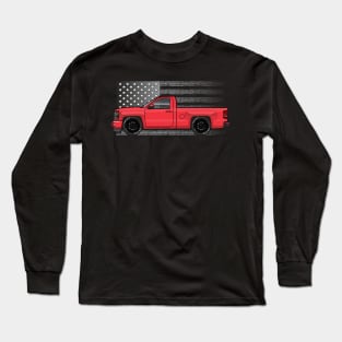 Red Usa Long Sleeve T-Shirt